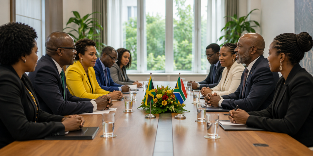 Jamaica and South Africa Move to Turn Historic Ties Into Measurable Cooperation Jamaican and South African representatives meeting to discuss bilateral cooperation
