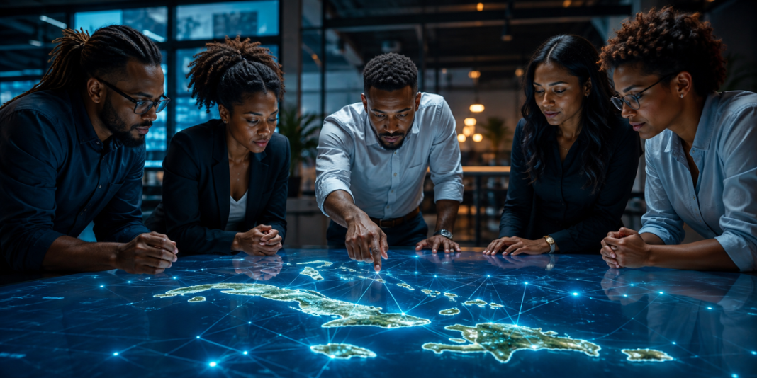 Caribbean AI Roadmap Moves From Discussion Toward Regional Action Caribbean technology professionals collaborating on a regional artificial intelligence roadmap